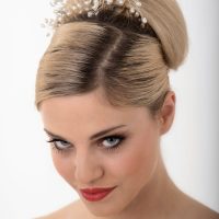 Make-up und Haare für das Brautshooting